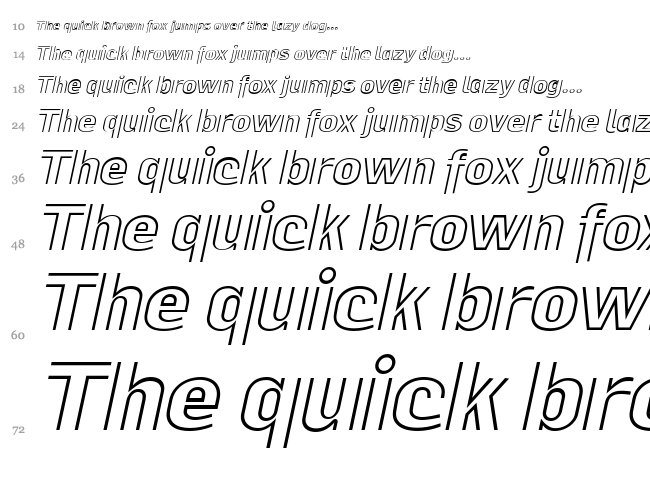 La Pejina FFP font waterfall