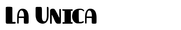 La Unica font