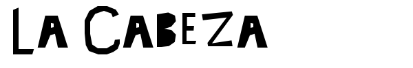 La Cabeza font