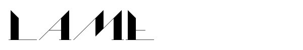 Lame font