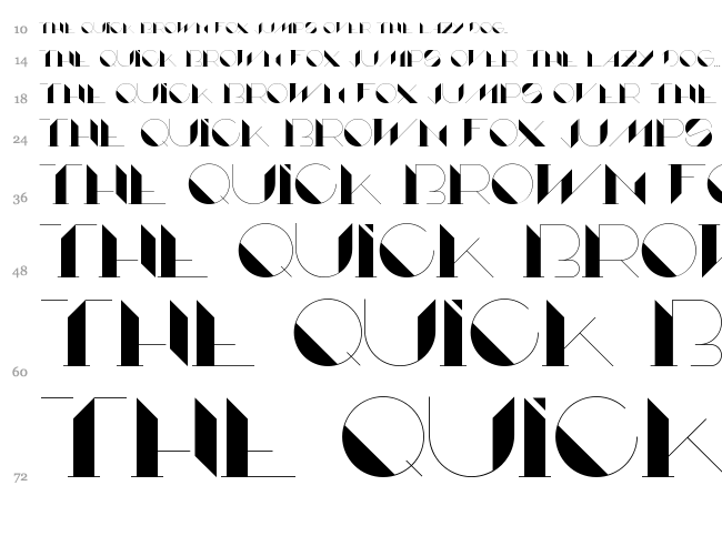 Lame font waterfall