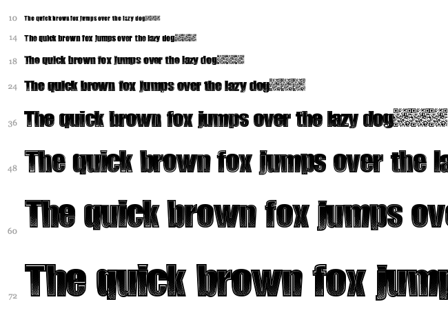 Late Noise font waterfall