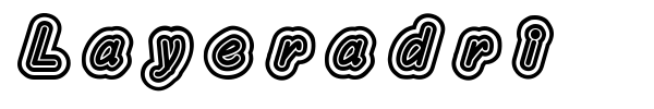 Layeradri font
