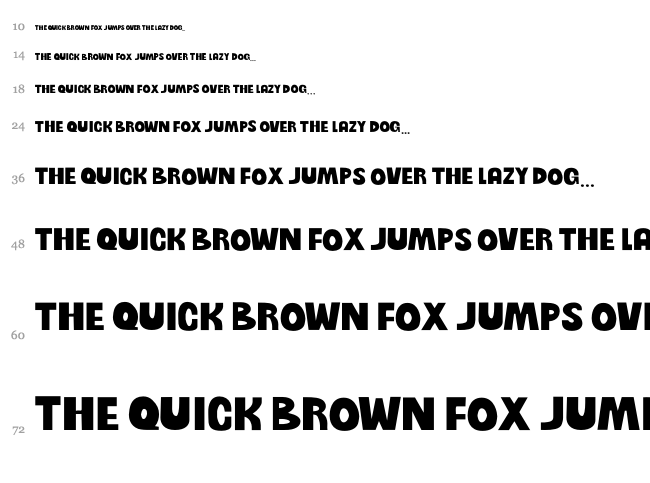 Lazy Summer font waterfall
