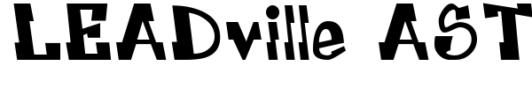 LEADville ASTROnaut System font