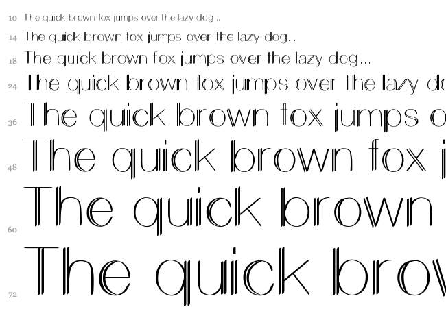 Lemon Cookie Sans font waterfall