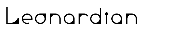 Leonardian font