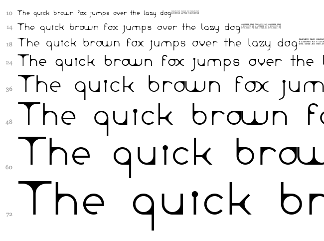 Leonardian font waterfall