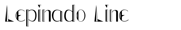 Lepinado Line font