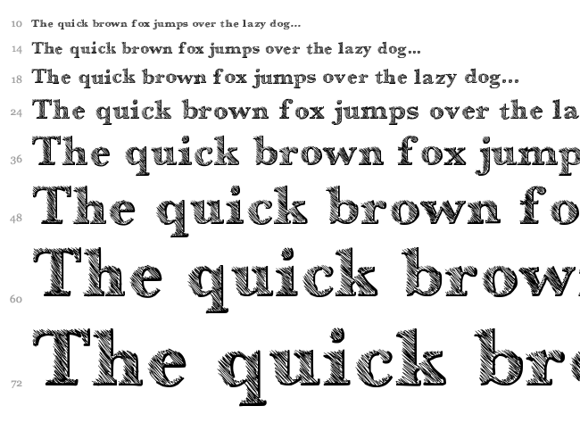 Libro font waterfall
