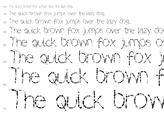 Lilas font waterfall