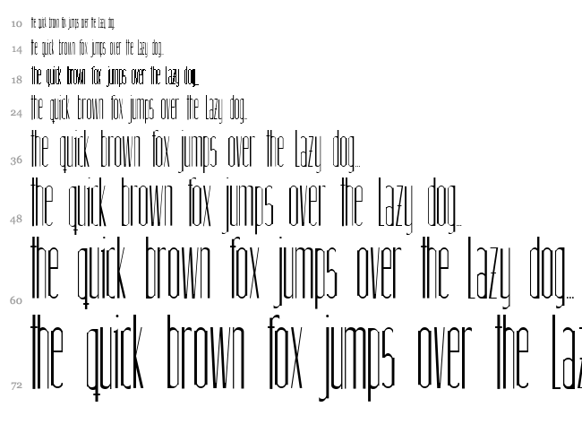 Linnette font waterfall
