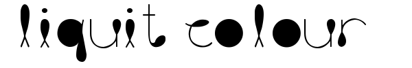 Liquit Colour font