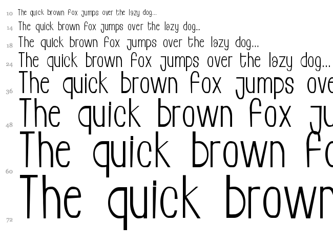 Living Free font waterfall