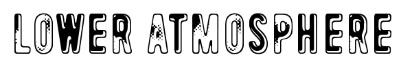 Lower atmosphere font