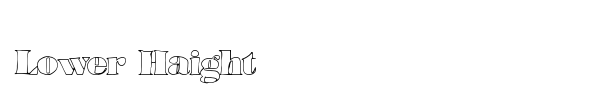 Lower Haight font