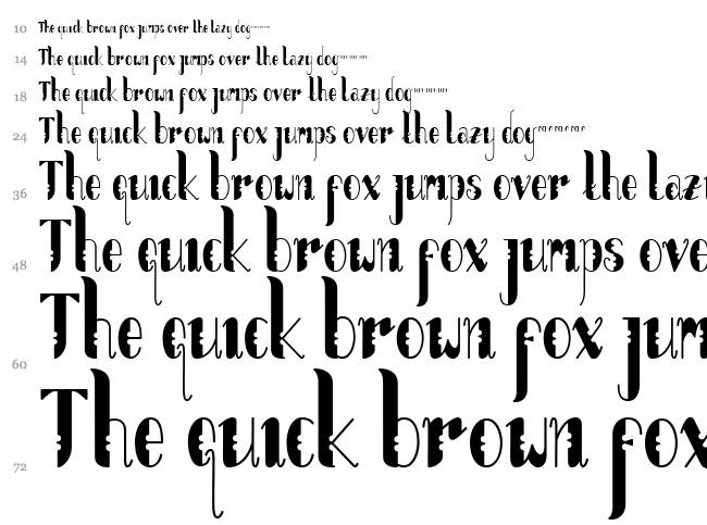 Lumber jack font waterfall