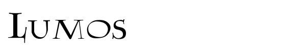 Lumos font