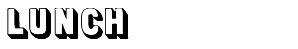 Lunch font
