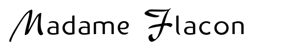 Madame Flacon font