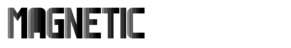 Magnetic font