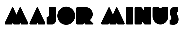 Major Minus font