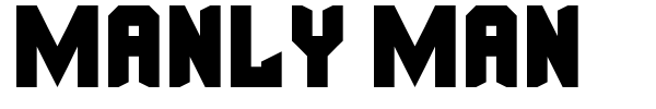 Manly Man font