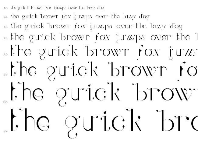 Marguerite font waterfall
