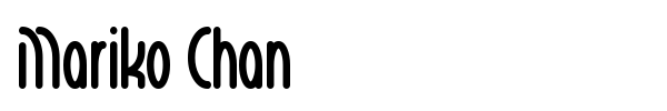 Mariko Chan font