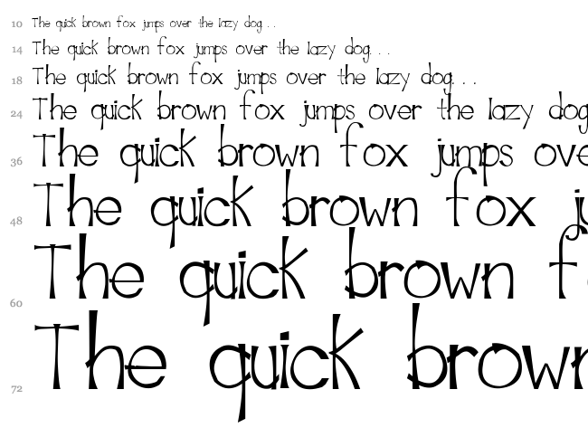 Marinade font waterfall