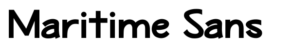 Maritime Sans font