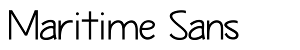 Maritime Sans font preview