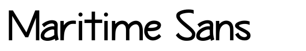 Maritime Sans font preview