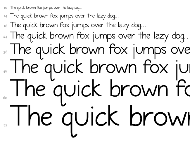 Maritime Sans font waterfall