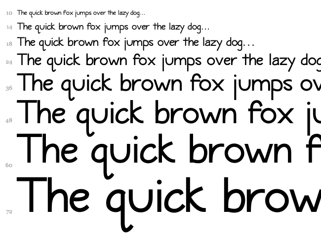Maritime Sans font waterfall