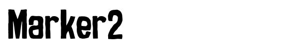 Marker2 font
