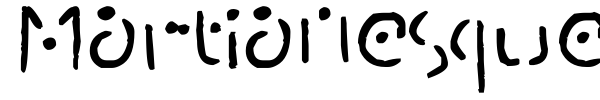 Martianesque font