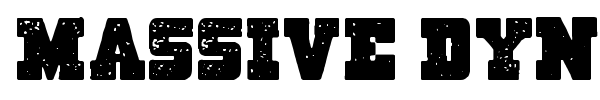 Massive Dynamite font