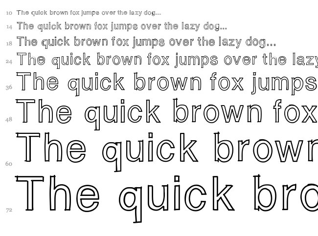 Matias font waterfall