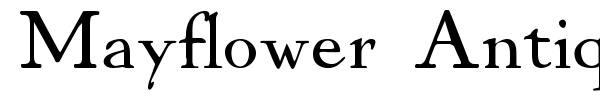 Mayflower Antique font