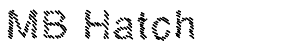 MB Hatch font
