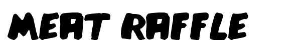 Meat Raffle font preview