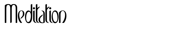 Meditation font