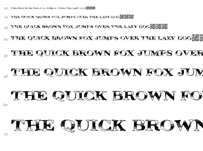 MegaDeal font waterfall