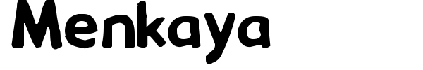 Menkaya font