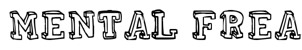 Mental Freak font