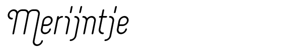Merijntje font
