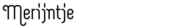 Merijntje font preview