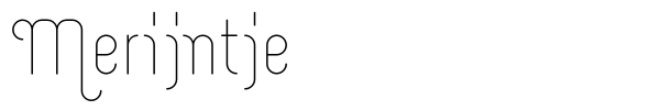 Merijntje font preview