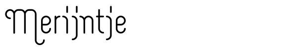 Merijntje font preview